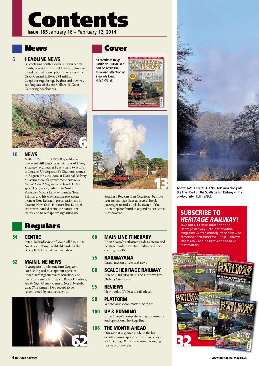 Heritage Railway Preview Pages