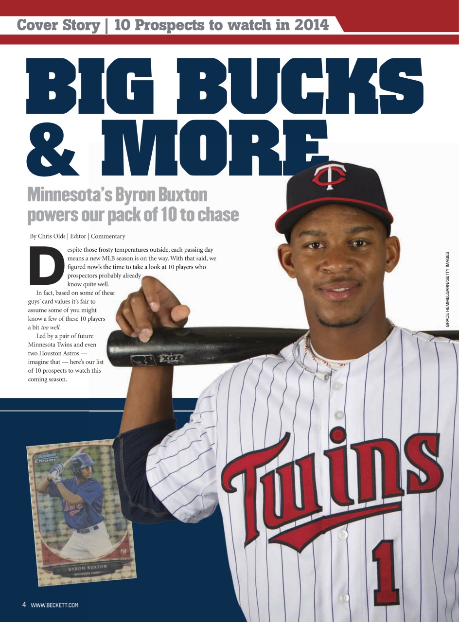 Beckett Baseball Magazine Preview Pages