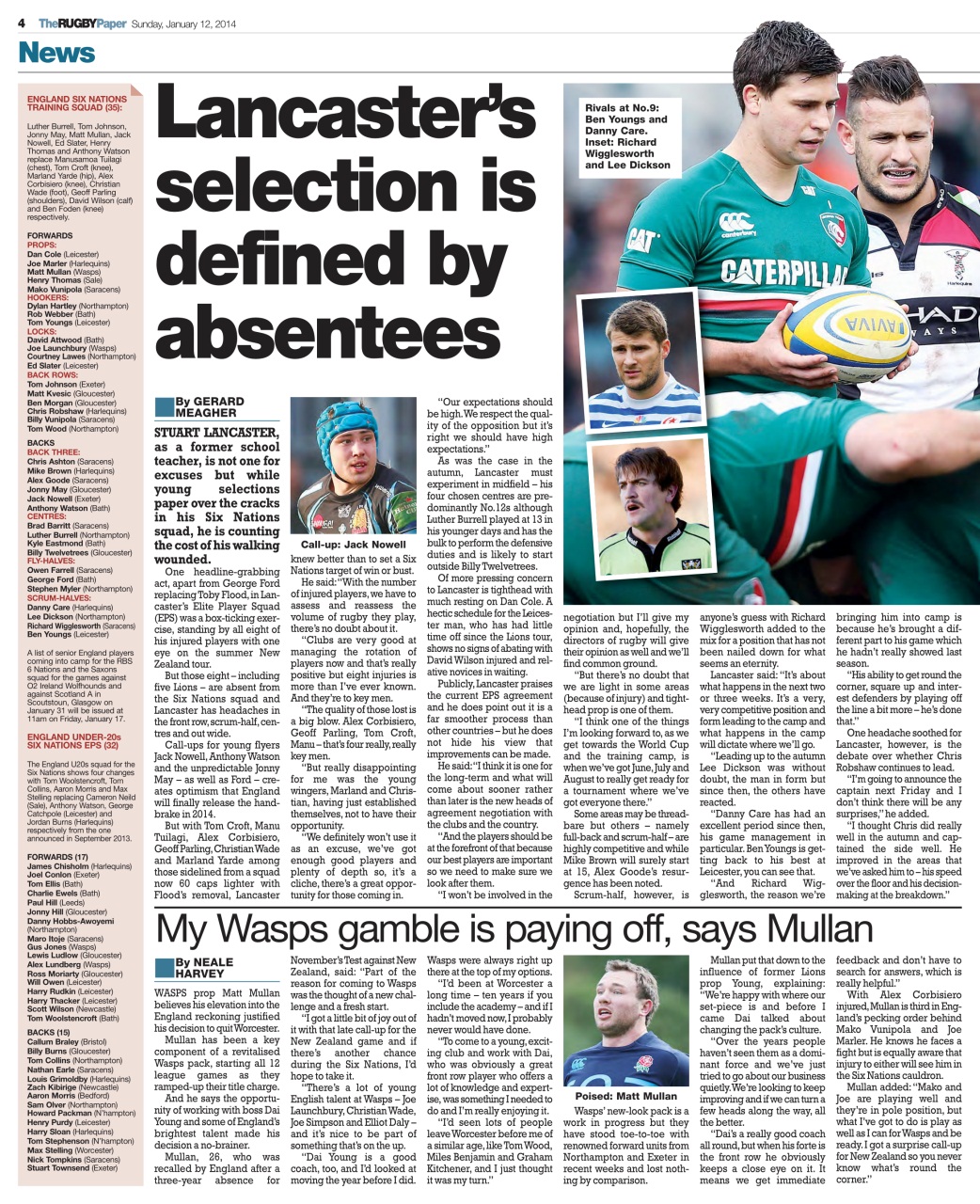 The Rugby Paper Preview Pages