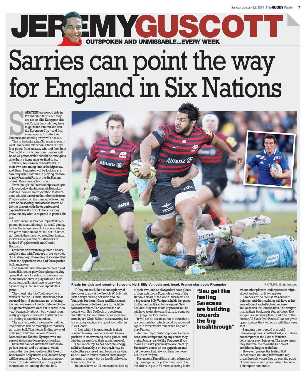 The Rugby Paper Preview Pages