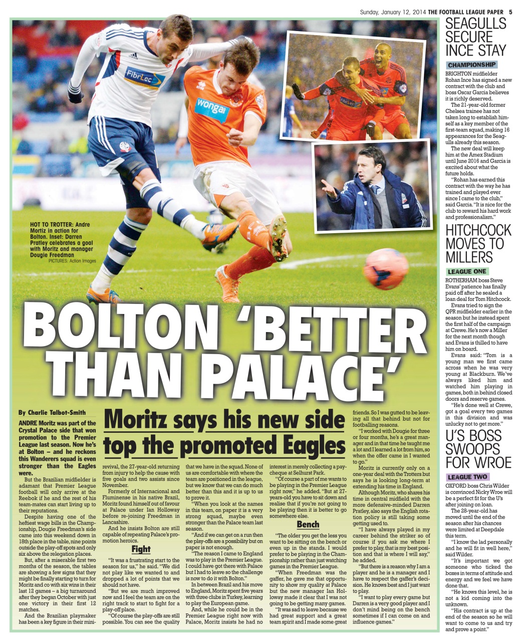 The Football League Paper Preview Pages