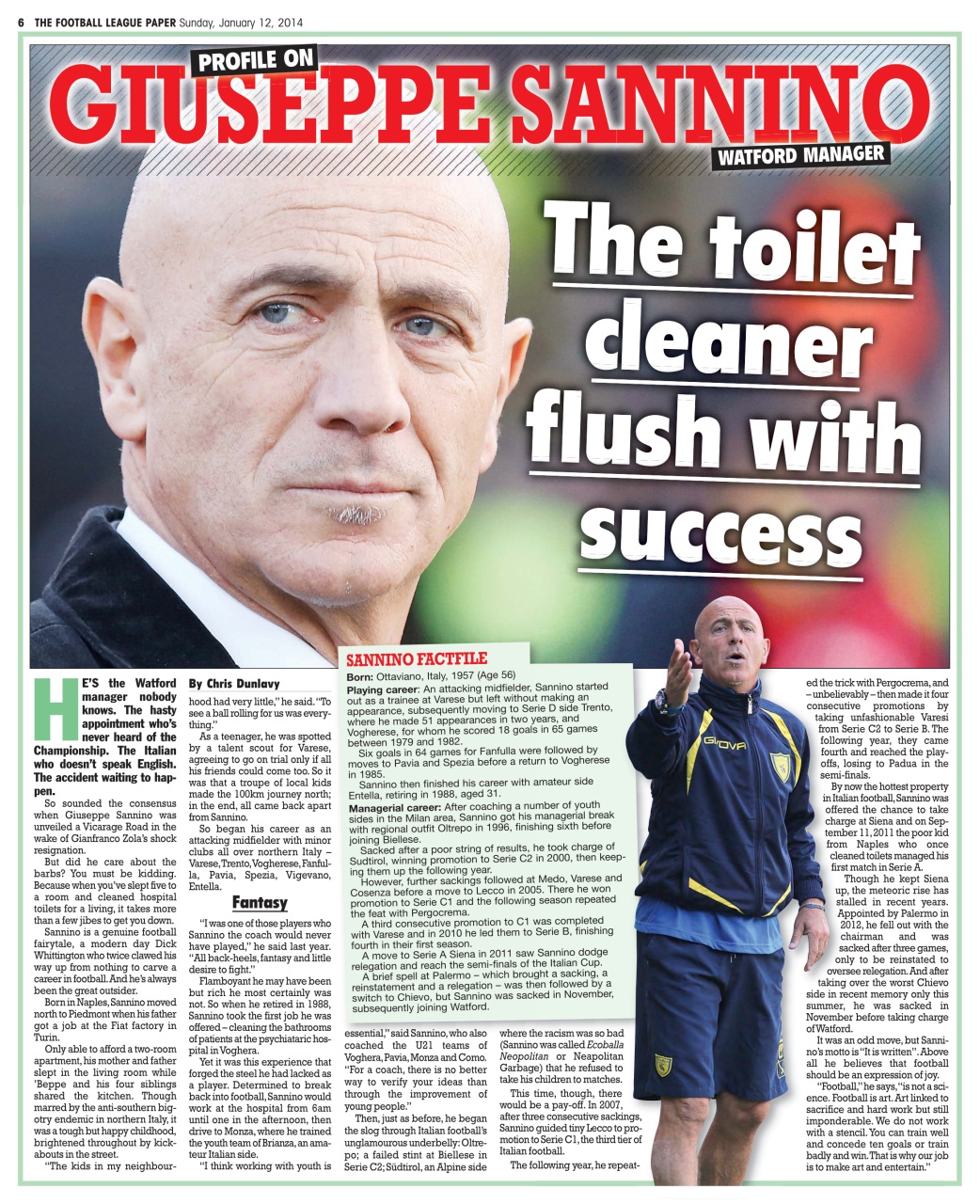 The Football League Paper Preview Pages