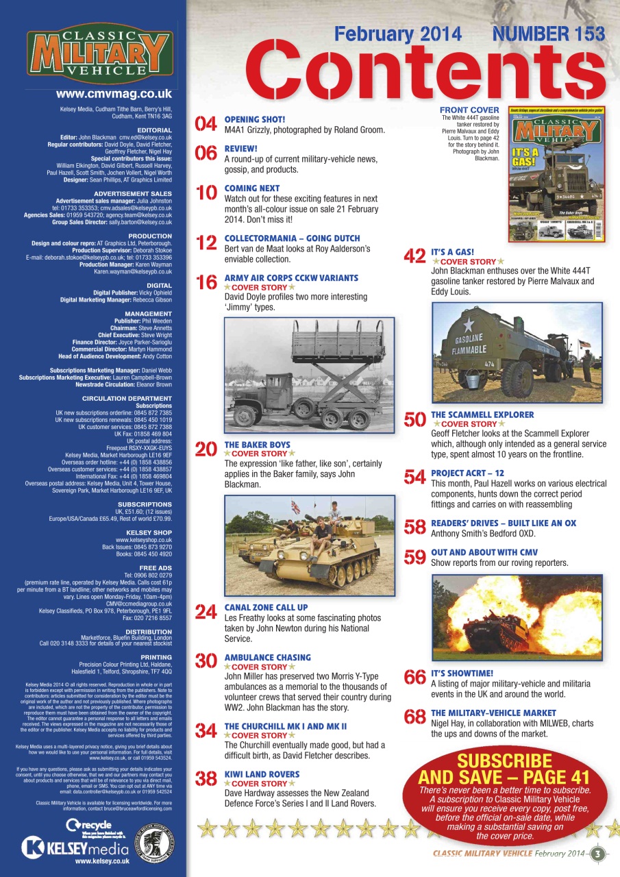 Classic Military Vehicle Preview Pages