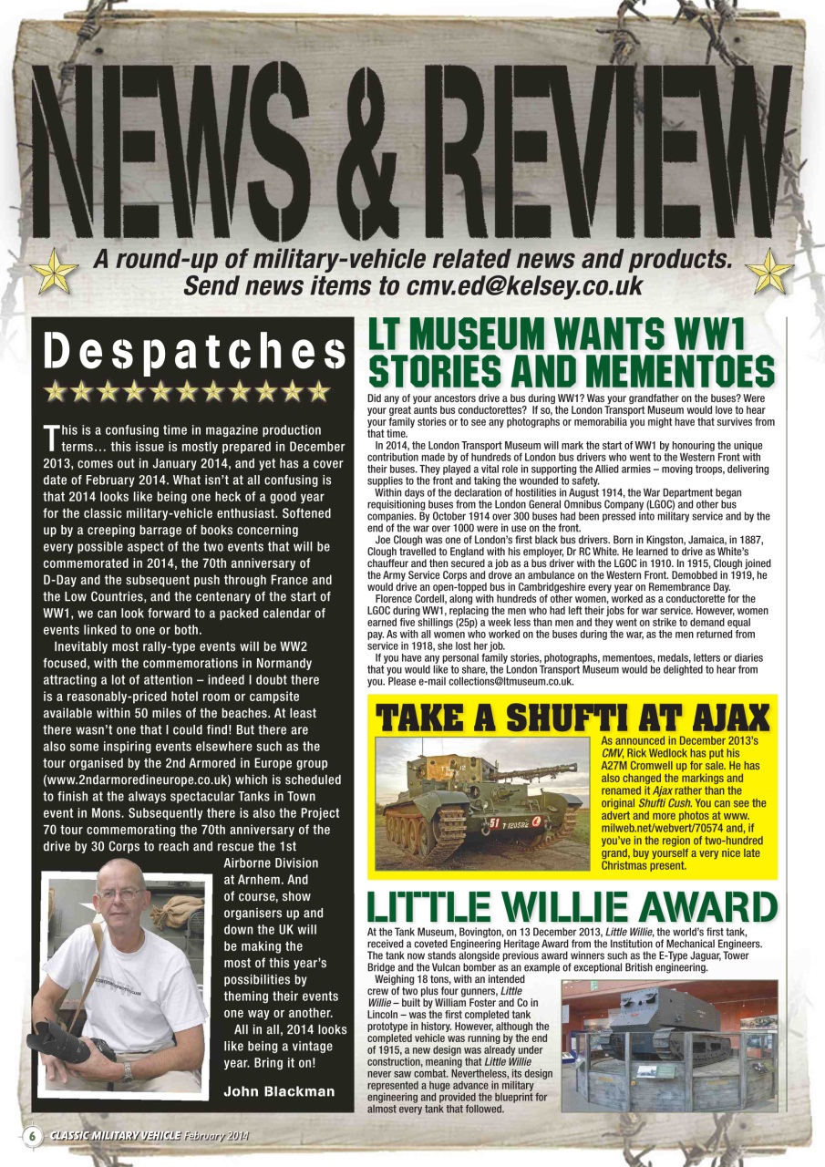 Classic Military Vehicle Preview Pages