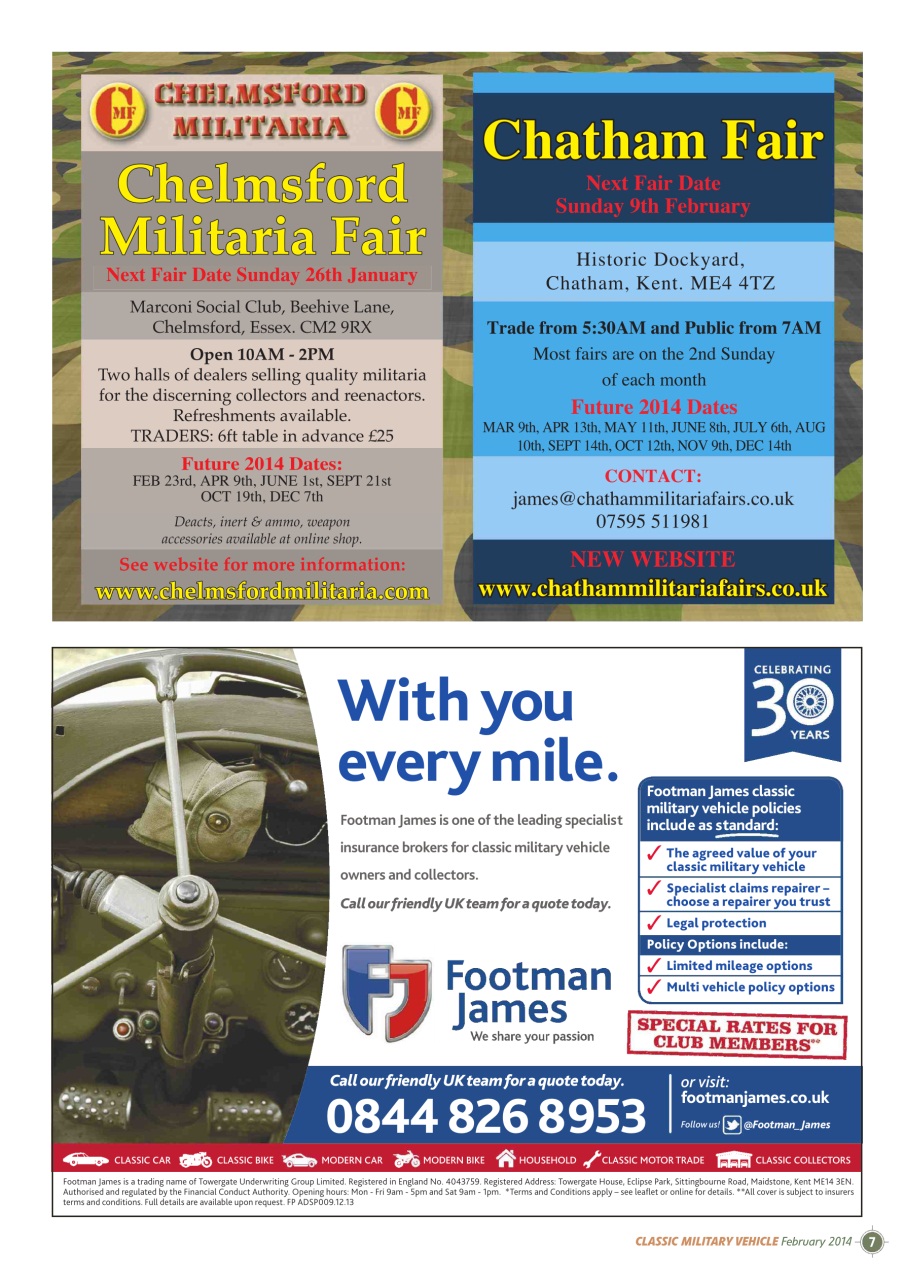 Classic Military Vehicle Preview Pages