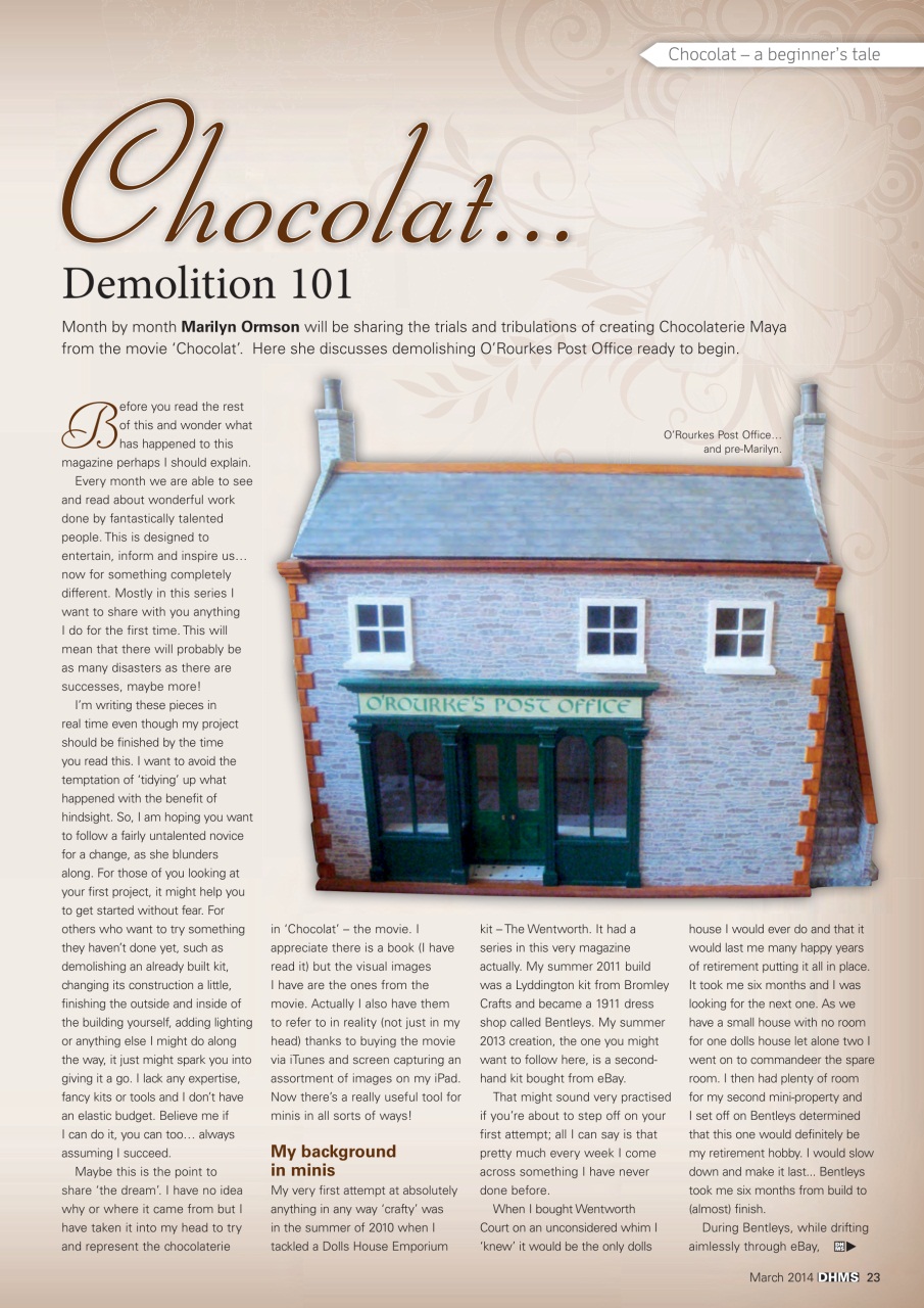 Dolls House and Miniature Scene Preview Pages