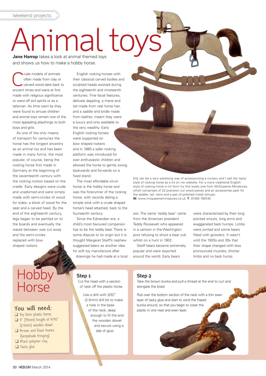 Dolls House and Miniature Scene Preview Pages