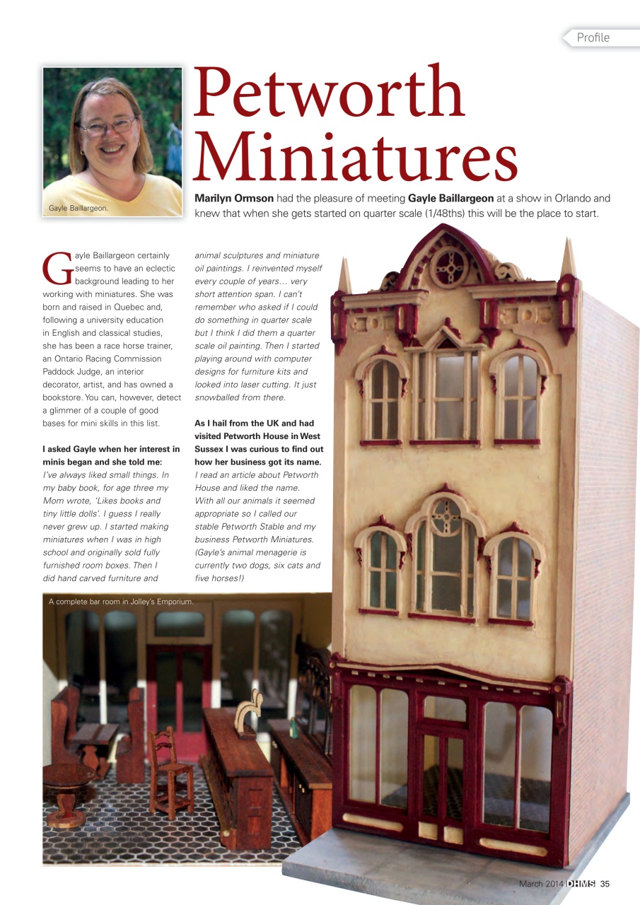 Dolls House and Miniature Scene Preview Pages