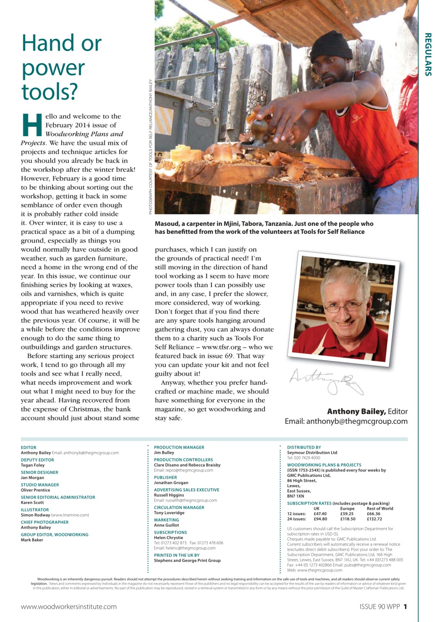 Woodworking Crafts Magazine Preview Pages