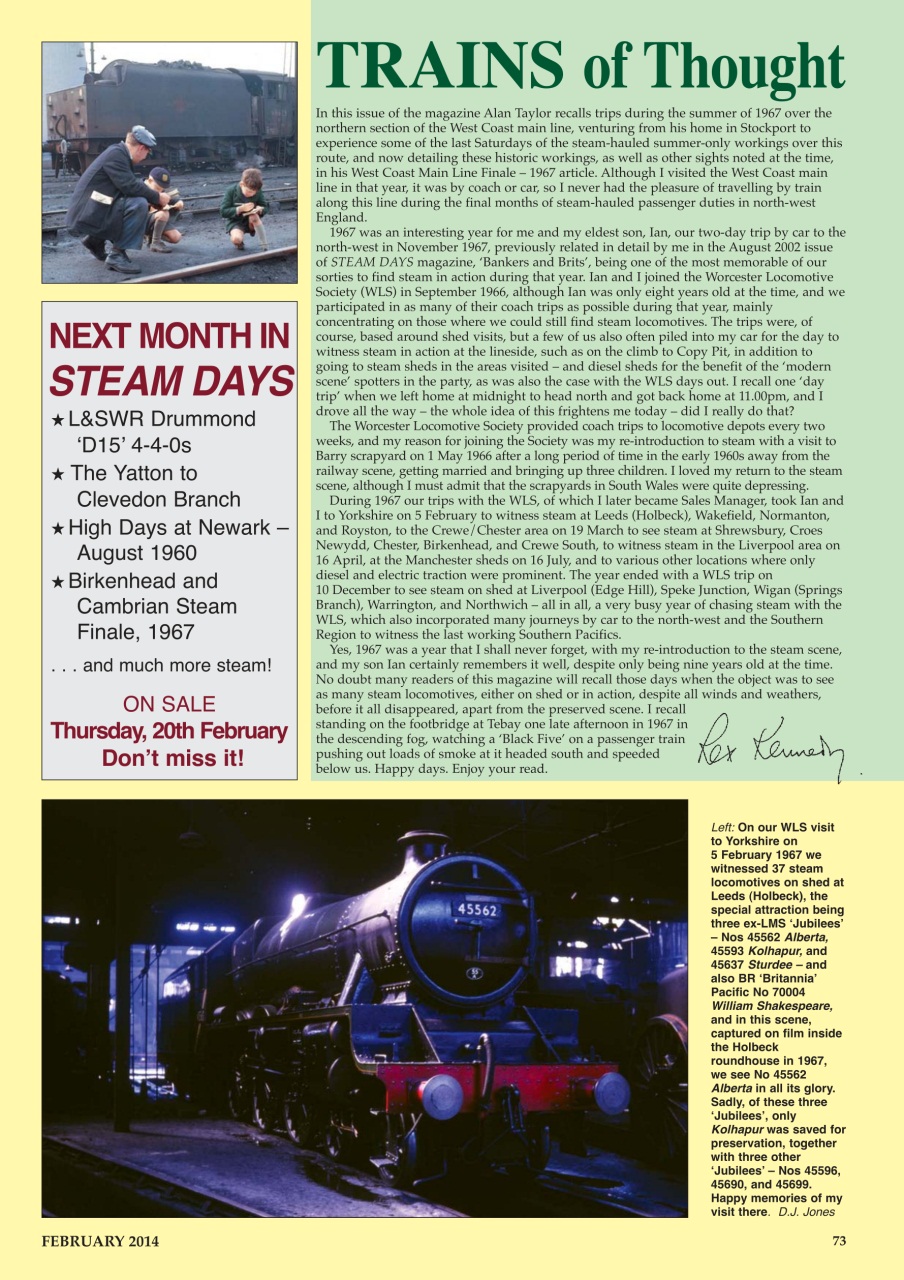 Steam Days Preview Pages