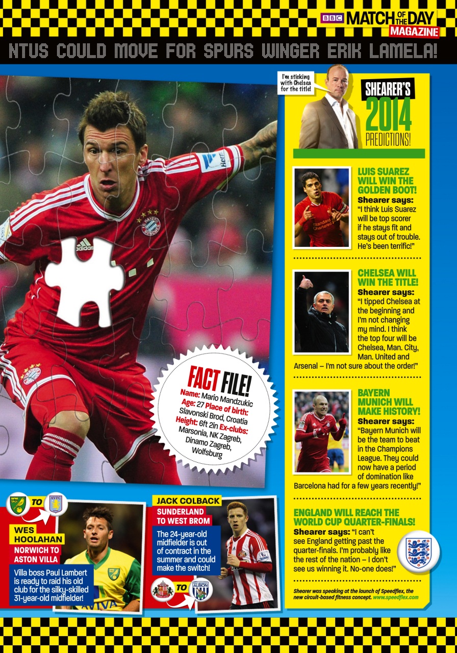 Match of the Day Preview Pages