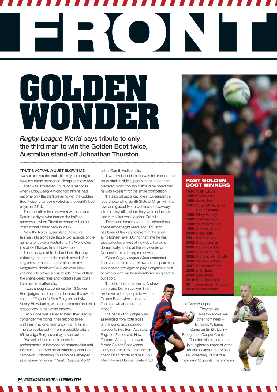 Rugby League World Preview Pages