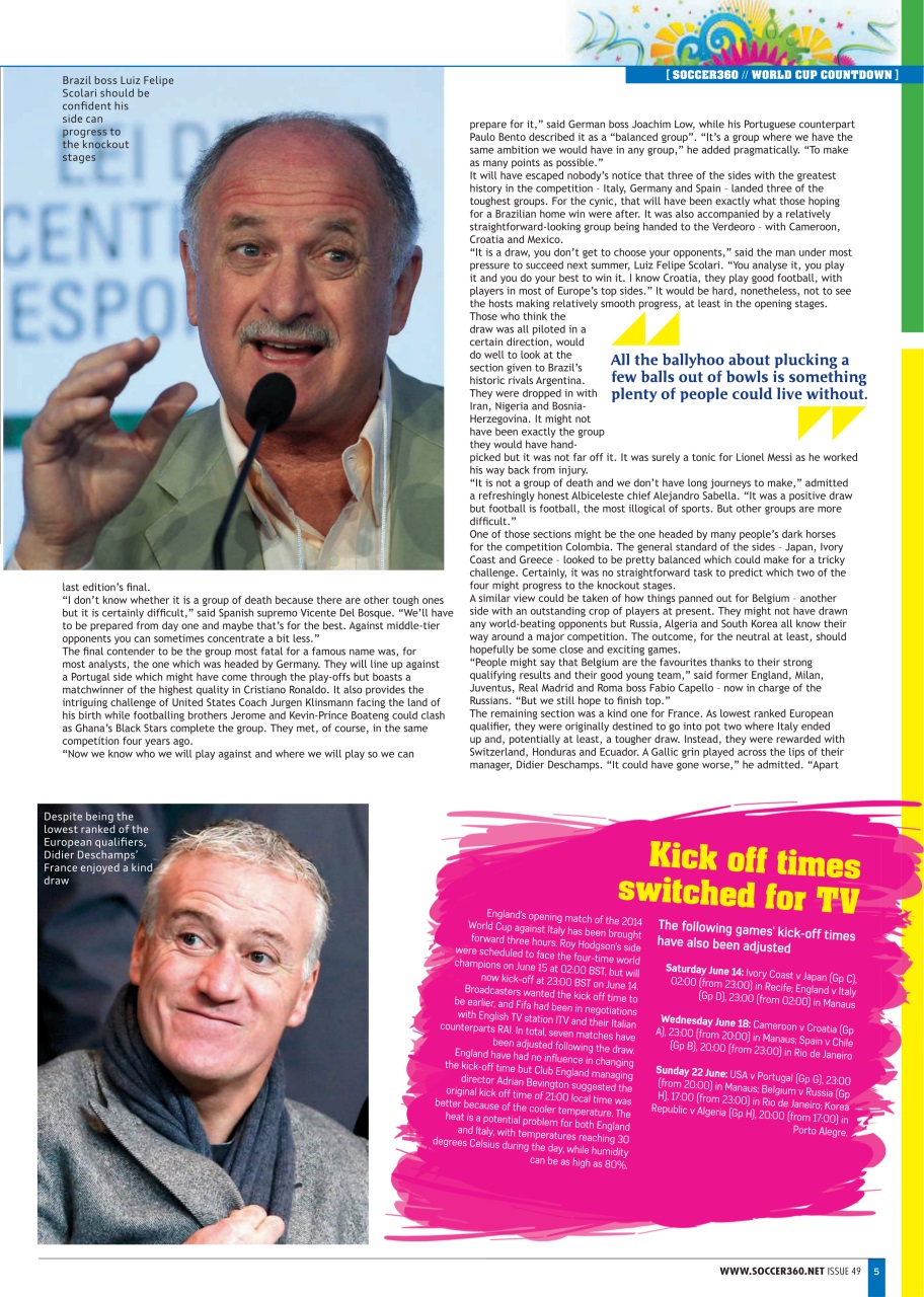 Soccer 360 Preview Pages