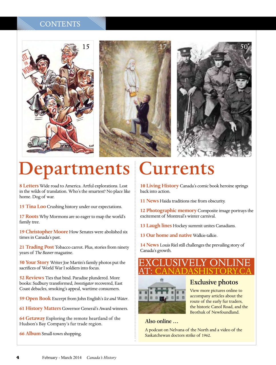 Canada's History Preview Pages