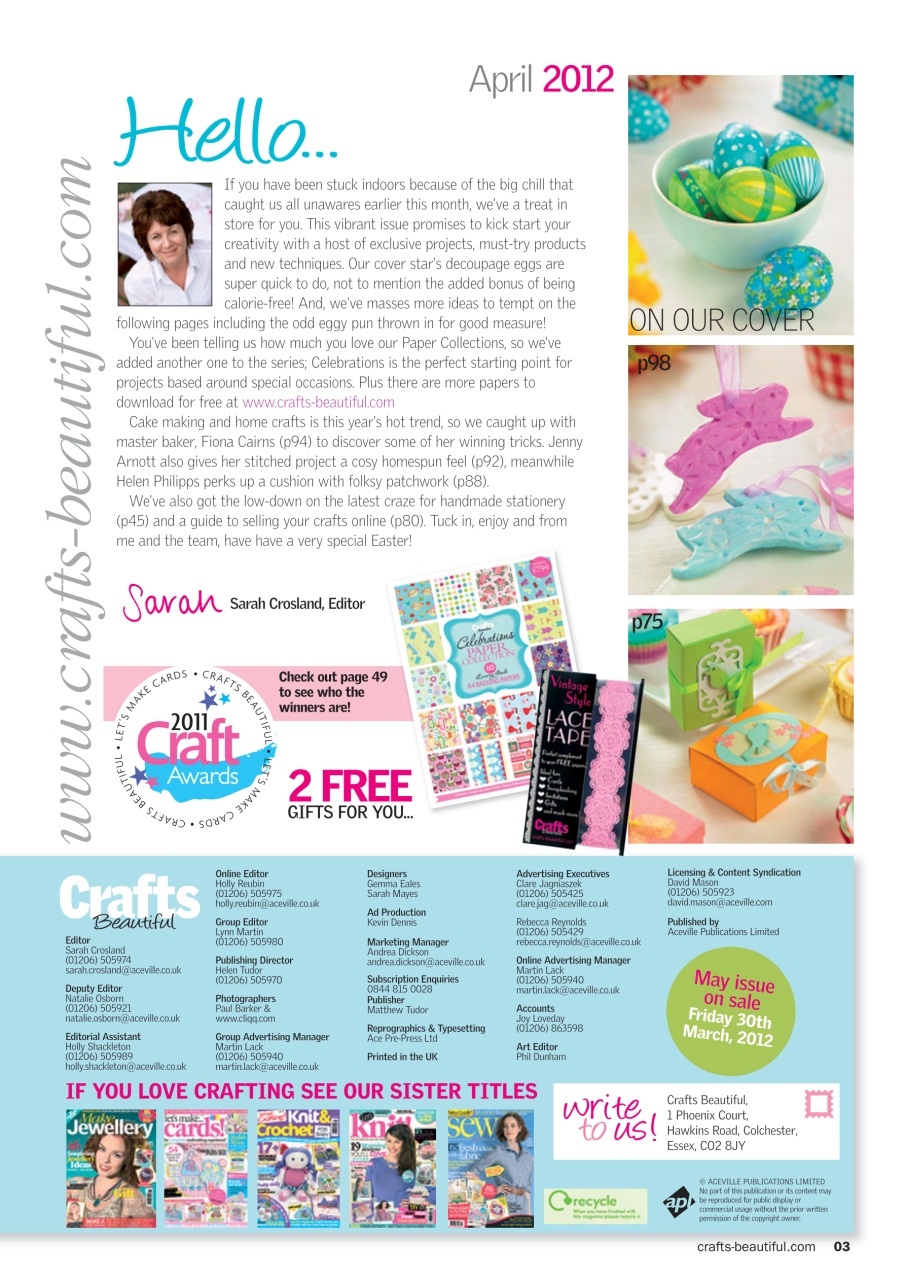 Crafts Beautiful Preview Pages