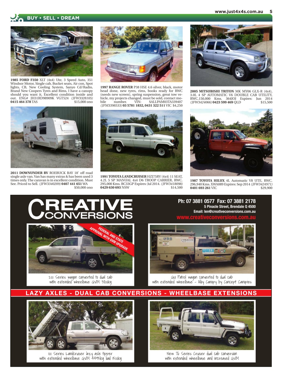 JUST 4X4S Preview Pages