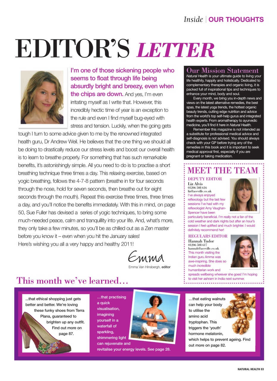 Natural Health Preview Pages