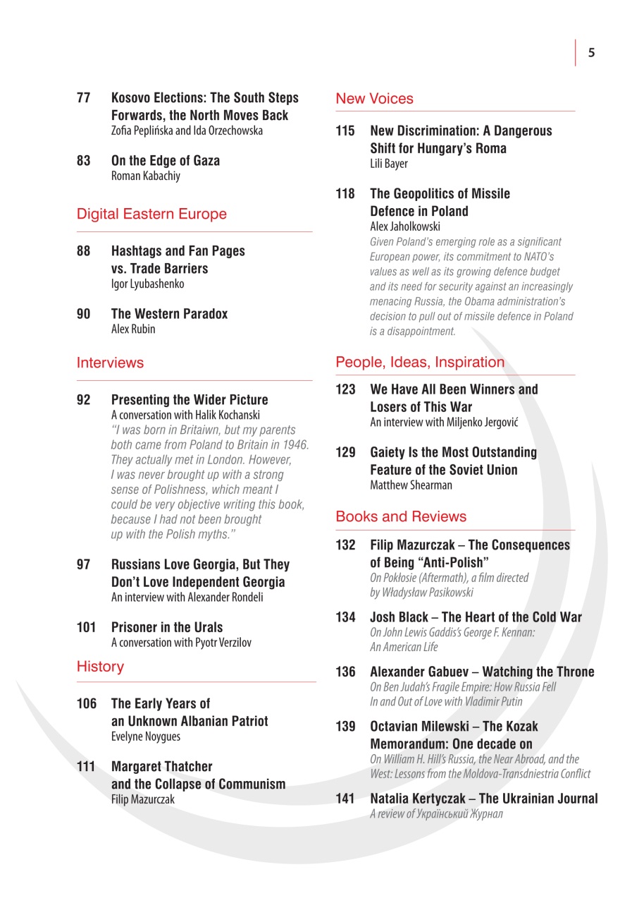 New Eastern Europe Preview Pages