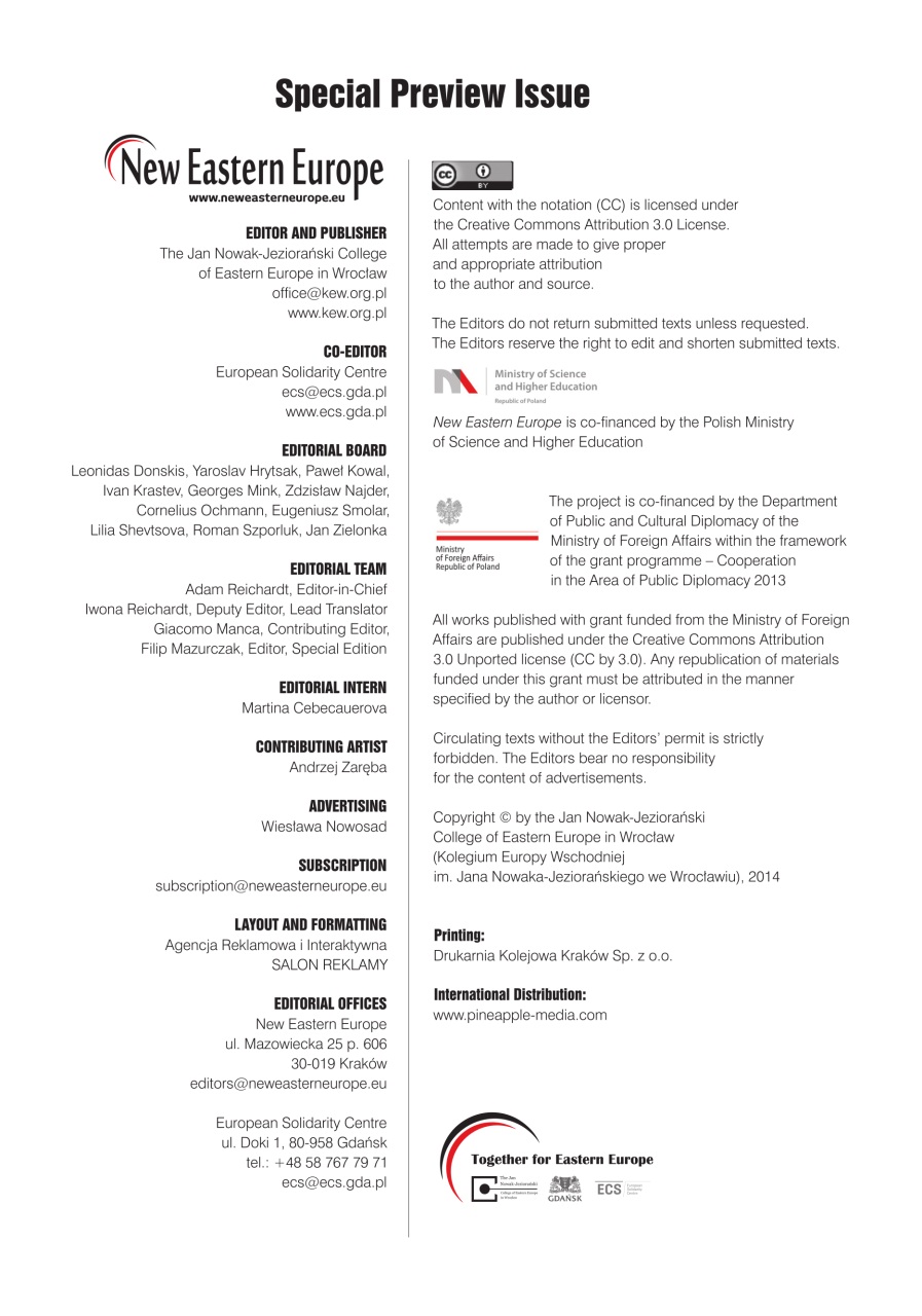 New Eastern Europe Preview Pages