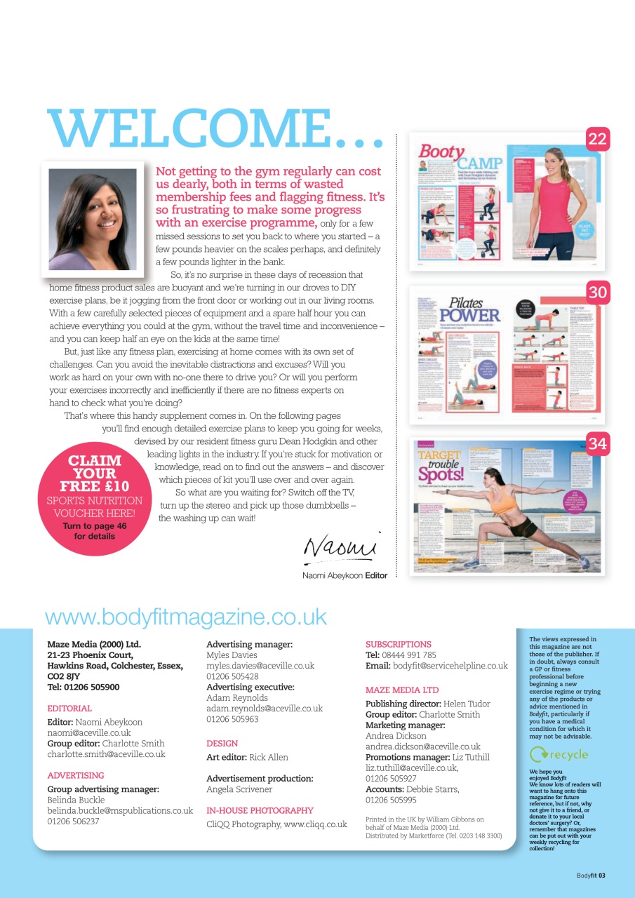 Health & Wellbeing Preview Pages