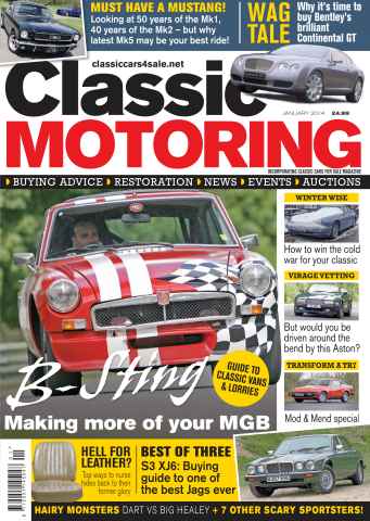 Classic Motoring issue Jan 2014