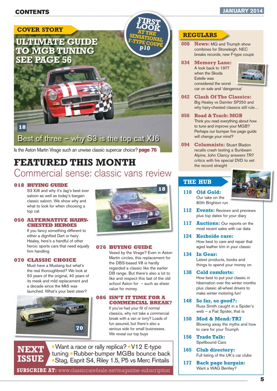 Classic Motoring Preview Pages
