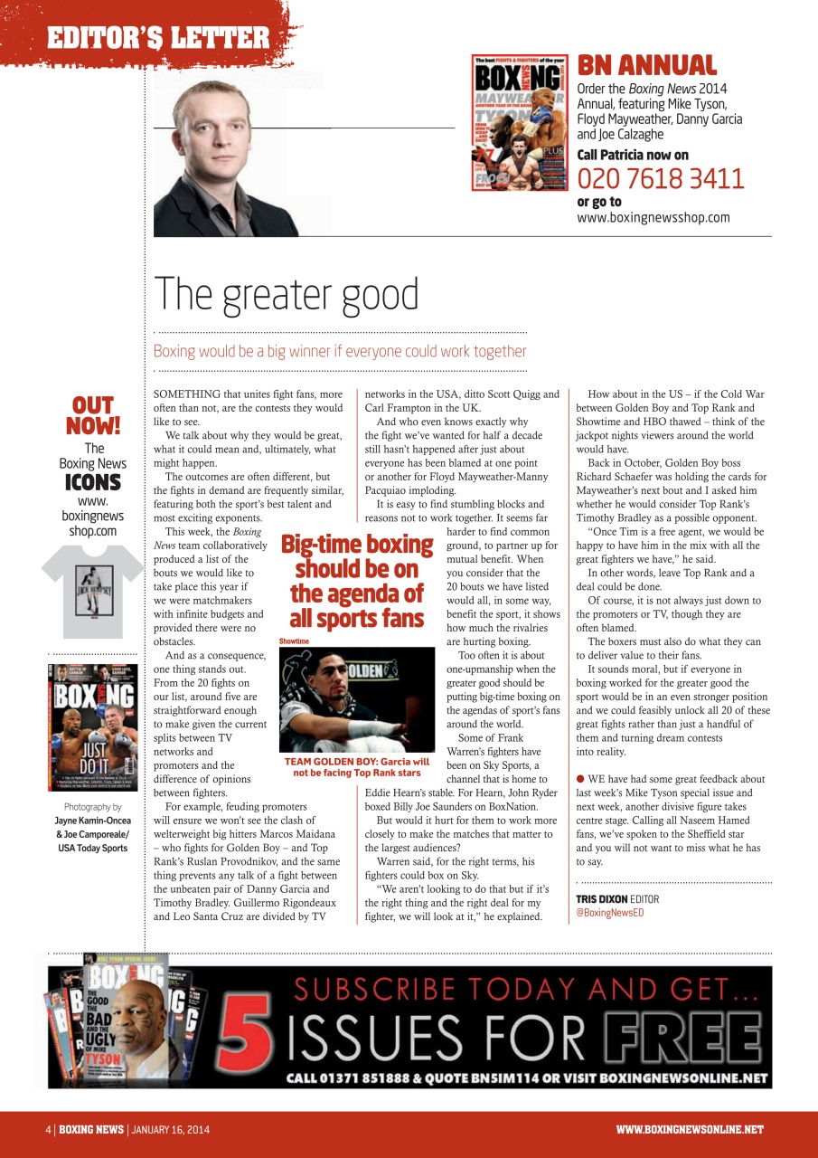 Boxing News Preview Pages