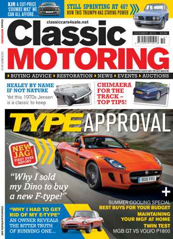 Classic Motoring issue October 2013