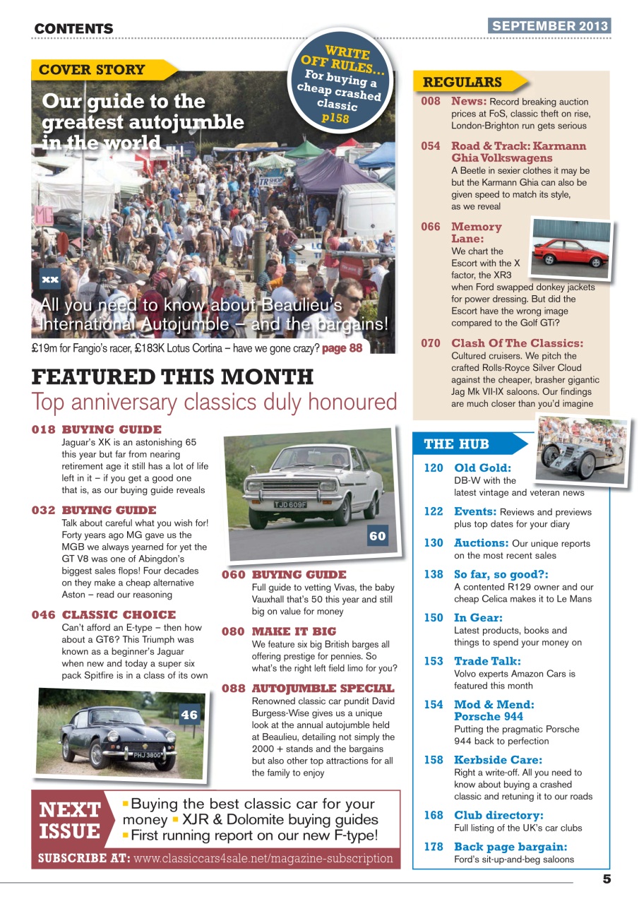 Classic Motoring Preview Pages