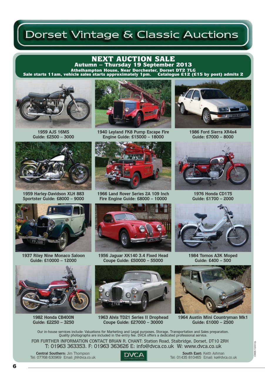 Classic Motoring Preview Pages