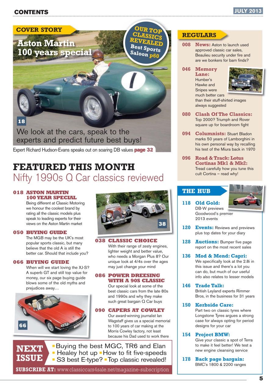Classic Motoring Preview Pages