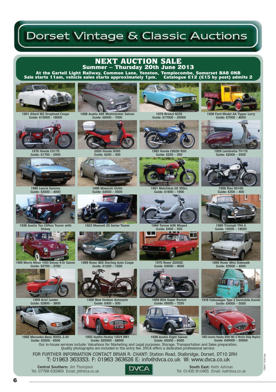 Classic Motoring Preview Pages