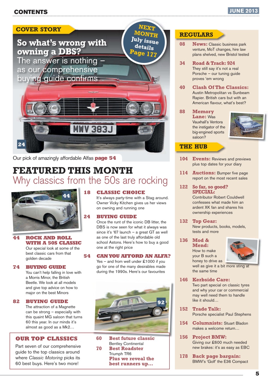 Classic Motoring Preview Pages