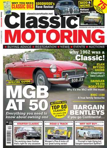 Classic Motoring issue December 2012