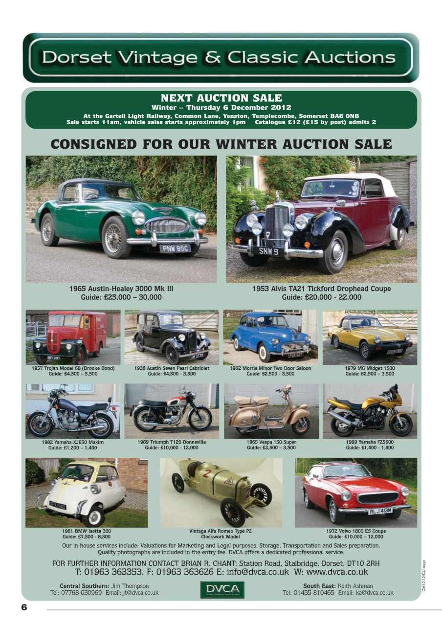 Classic Motoring Preview Pages