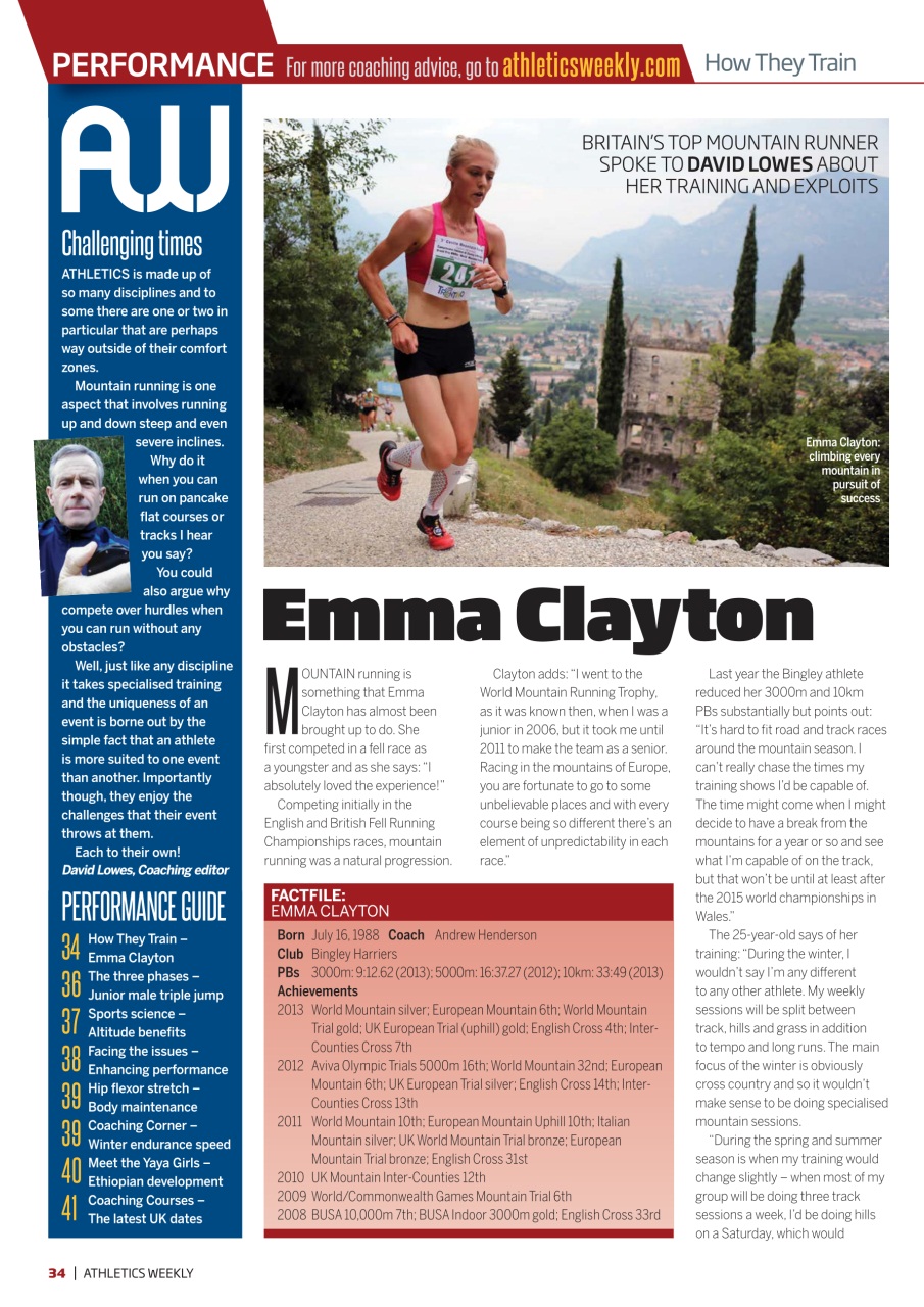 AW – Athletics Weekly Magazine Preview Pages