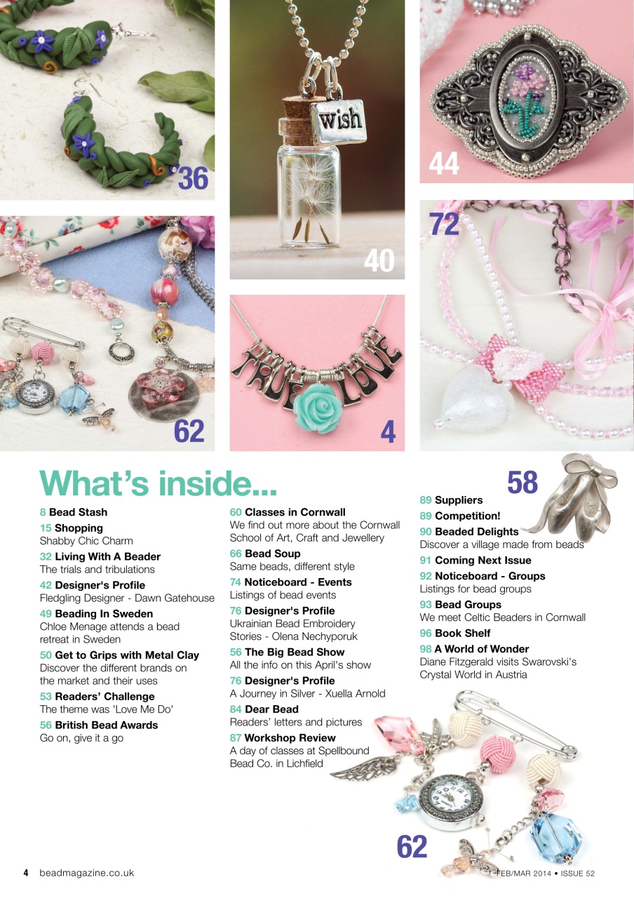 Bead & Jewellery Magazine Preview Pages