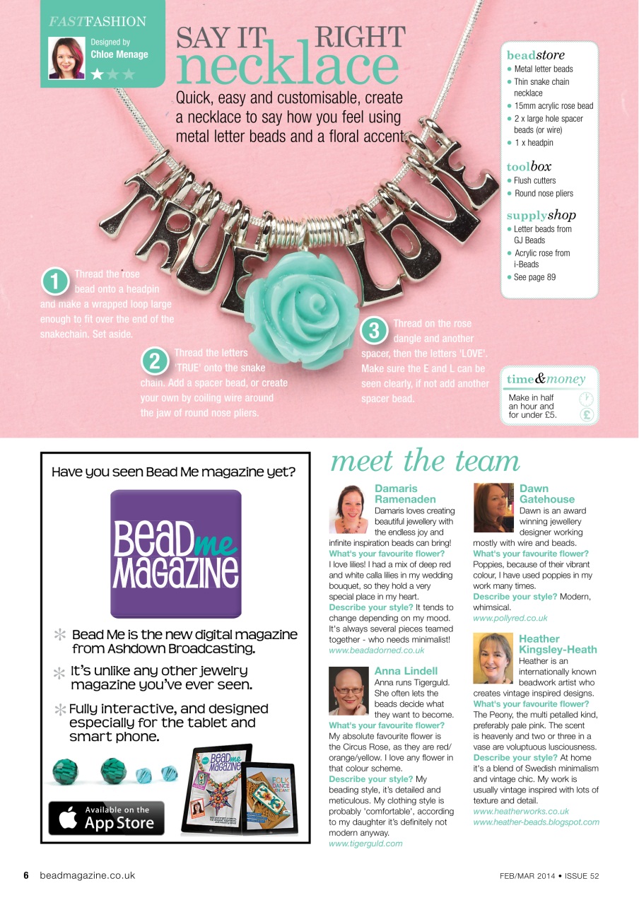 Bead & Jewellery Magazine Preview Pages