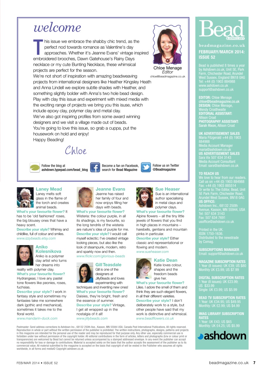 Bead & Jewellery Magazine Preview Pages