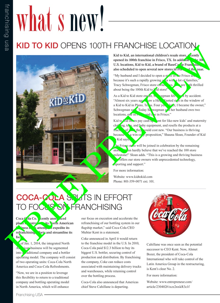 Franchising USA Preview Pages