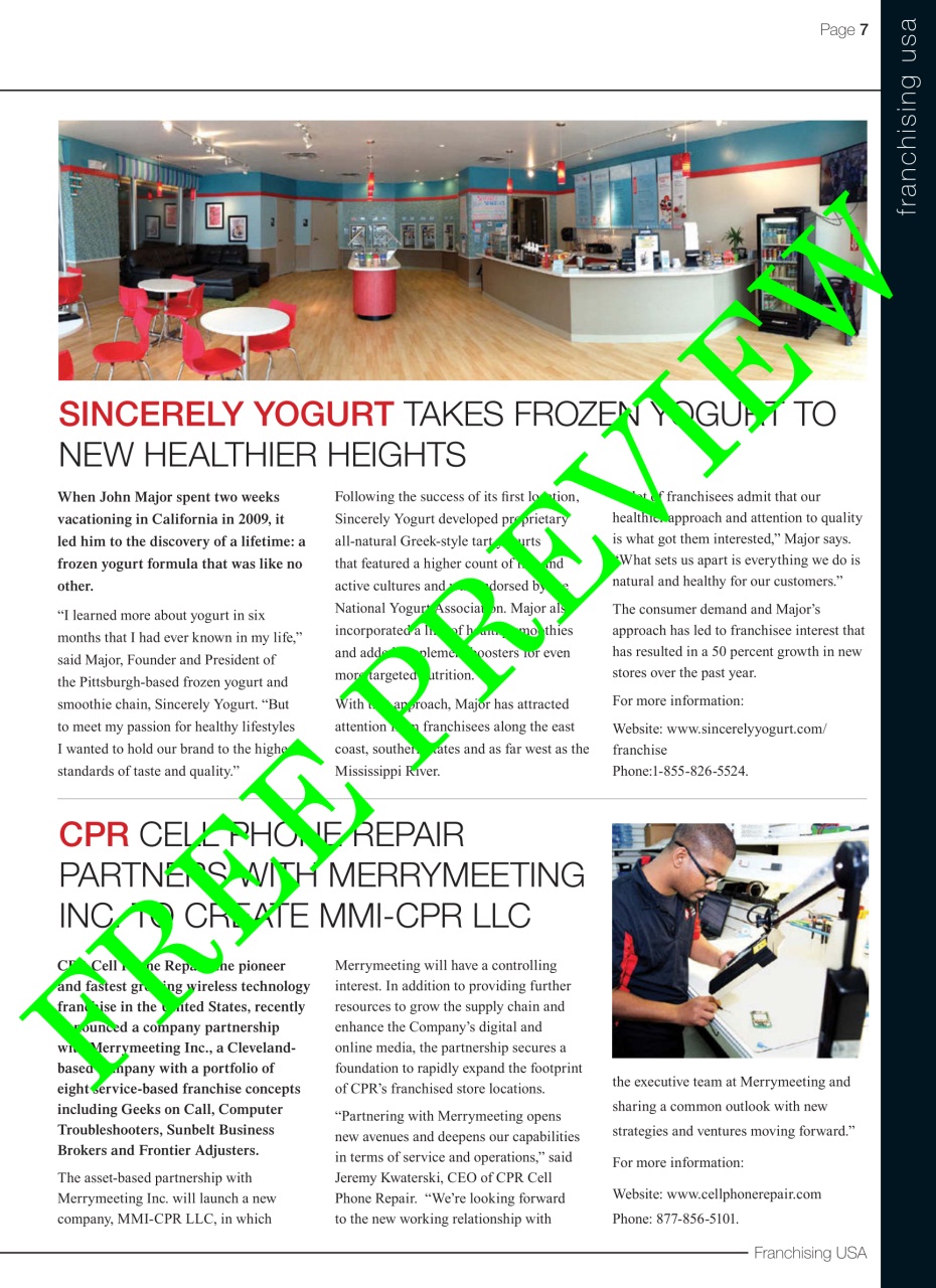 Franchising USA Preview Pages