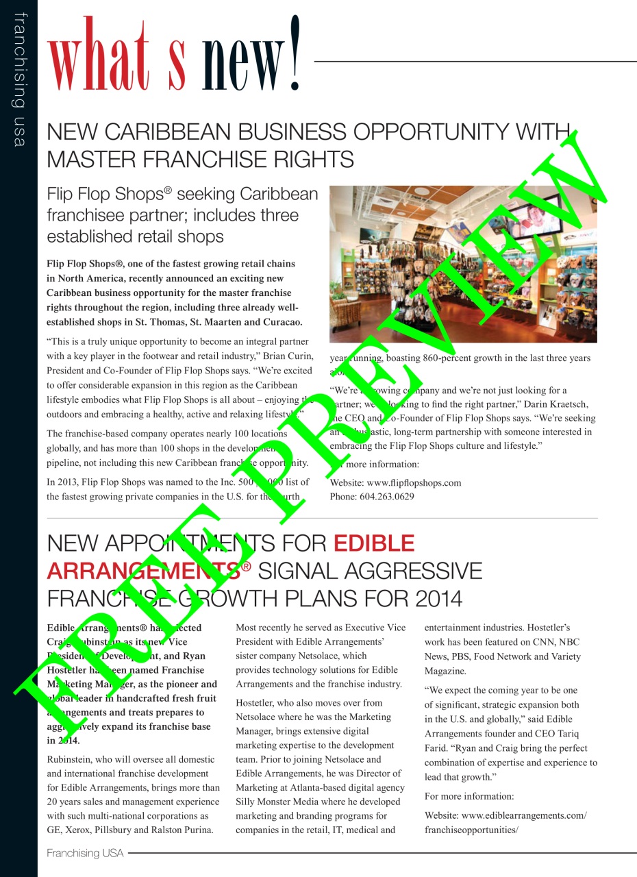 Franchising USA Preview Pages