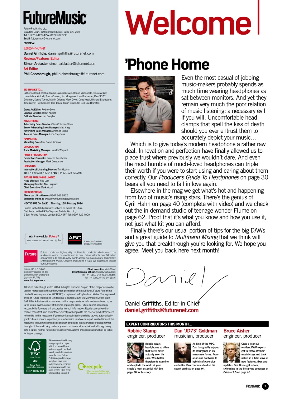 Future Music Preview Pages