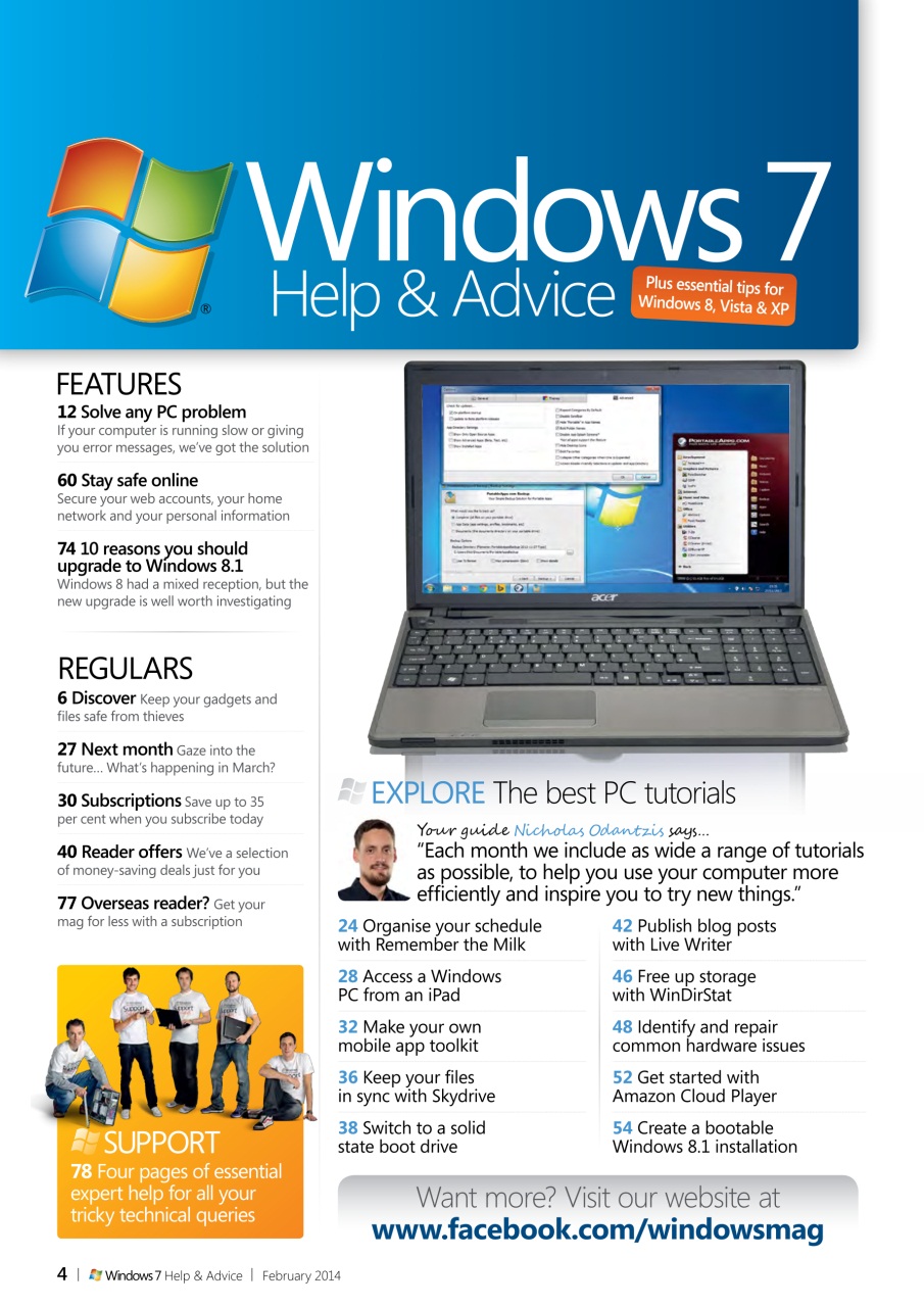 Windows Help & Advice Preview Pages