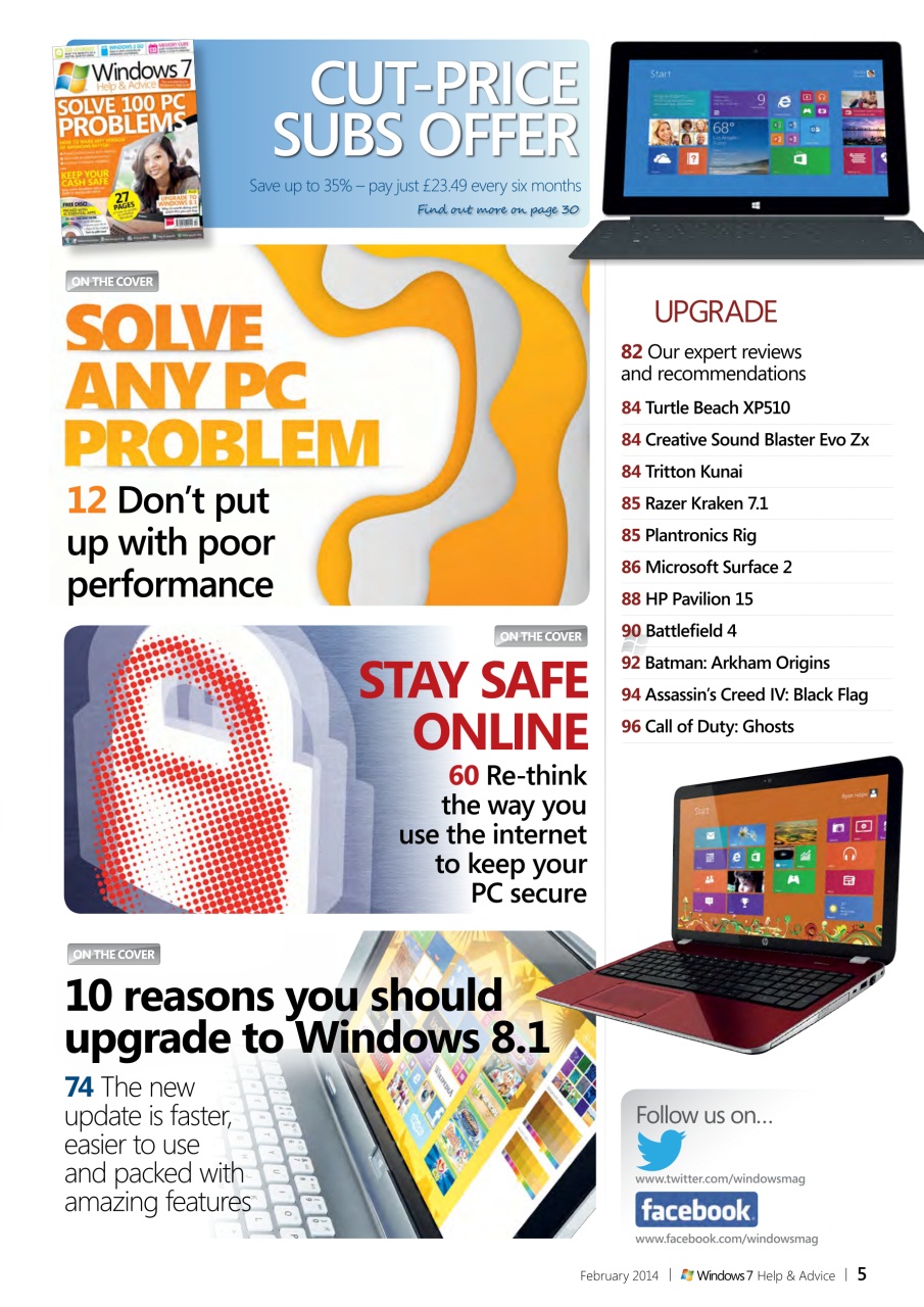 Windows Help & Advice Preview Pages