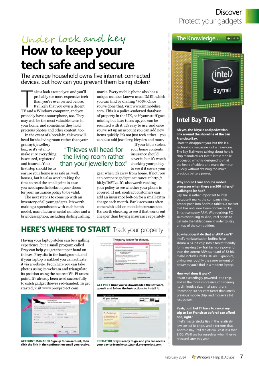 Windows Help & Advice Preview Pages