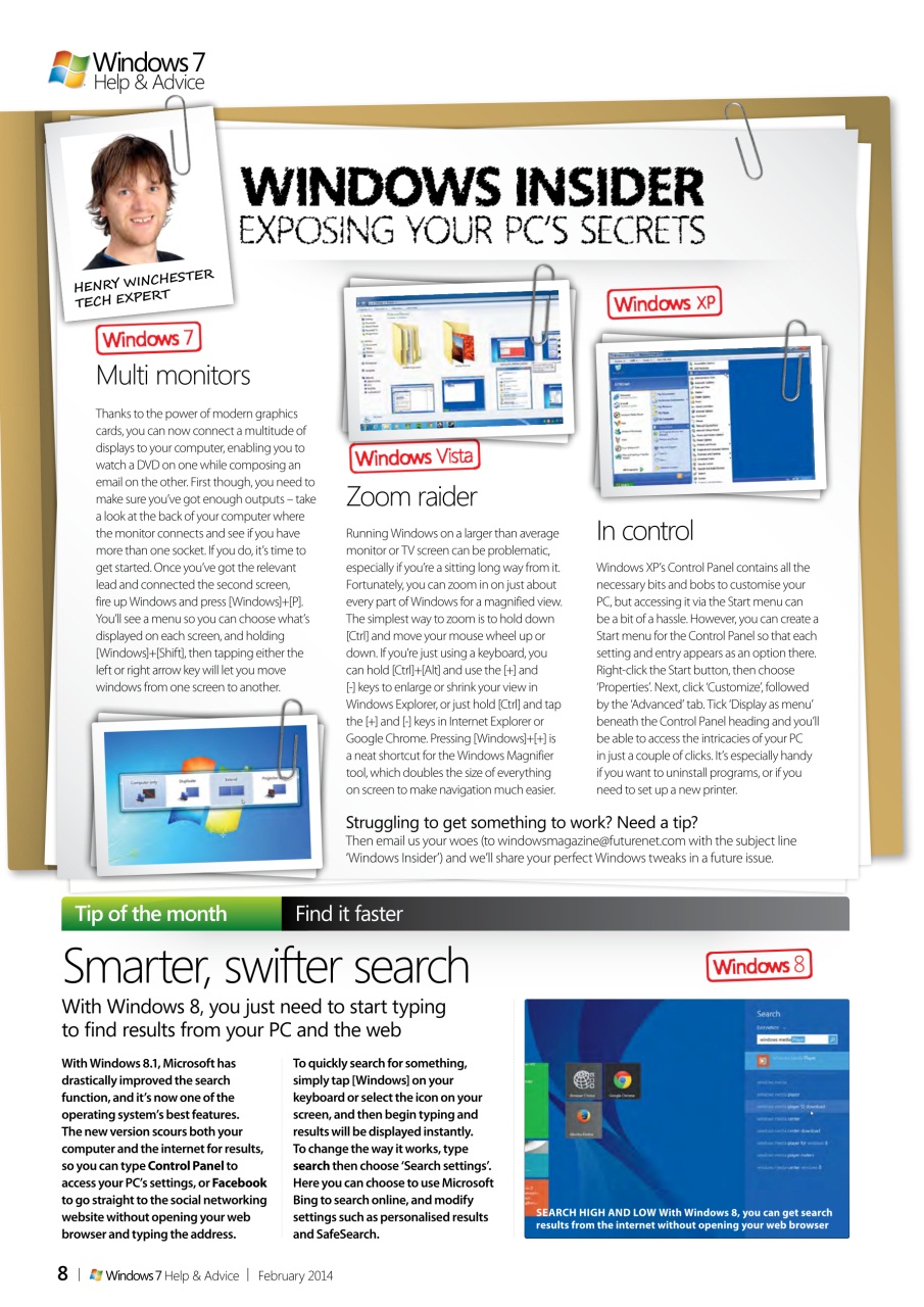 Windows Help & Advice Preview Pages