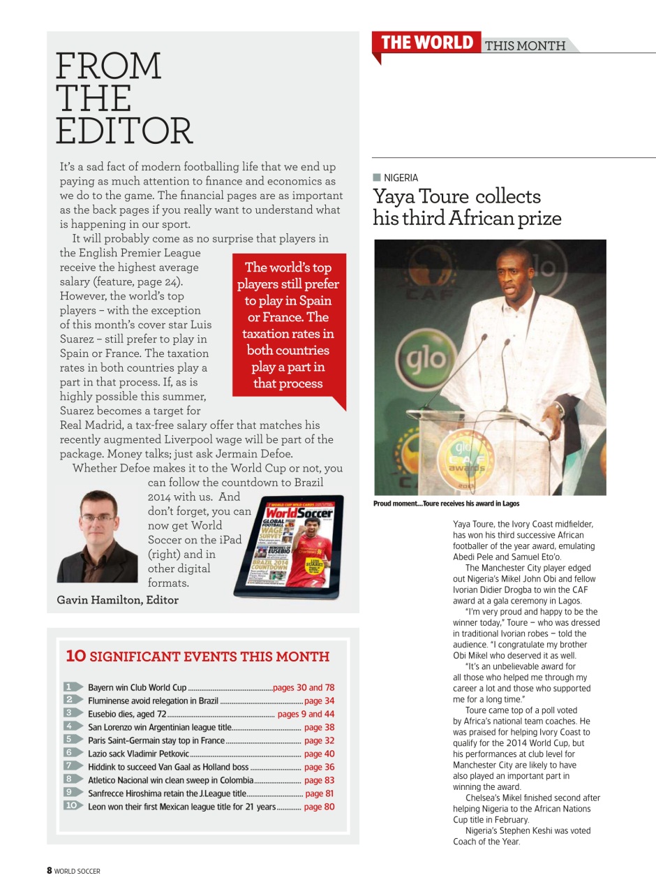 World Soccer Preview Pages
