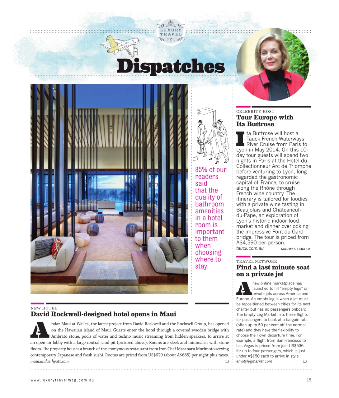 Luxury Travel Preview Pages