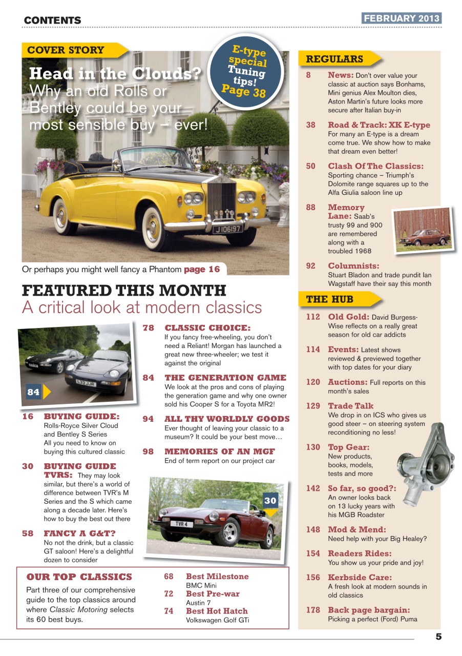 Classic Motoring Preview Pages